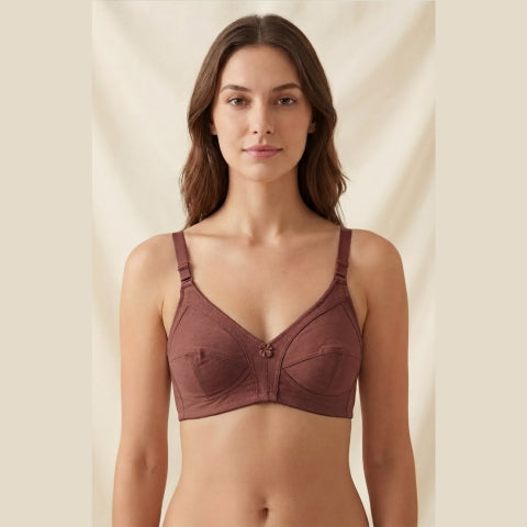 Pack of 3 Pure Stretch Cotton Bras – All-Day Comfort Pack