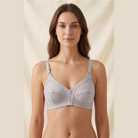 Pack of 3 Pure Stretch Cotton Bras – All-Day Comfort Pack