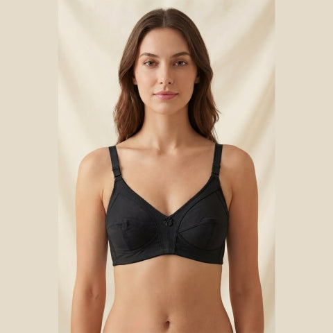 Pack of 3 Pure Stretch Cotton Bras – All-Day Comfort Pack