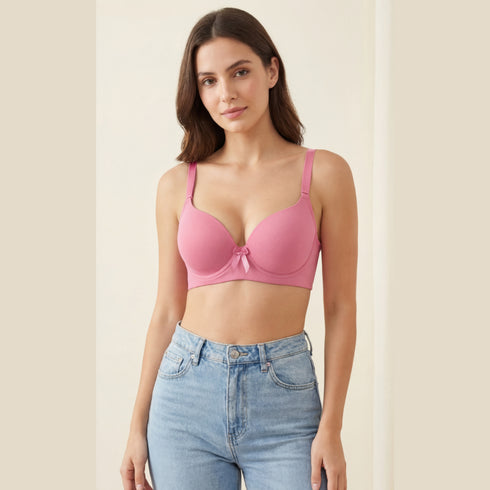 Padded Seamless Push-Up Bra & Panty Set – Smooth Fit