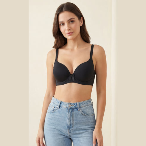 Padded Seamless Push-Up Bra & Panty Set – Smooth Fit