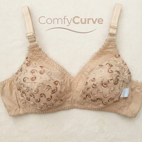 Pack of 3 Imported Floral Cotton Bra | Different Colours